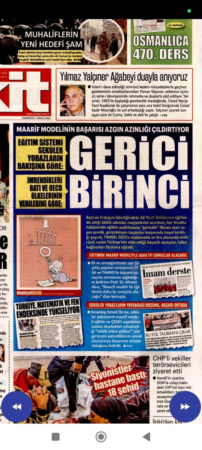 YENİ AKİT Gazetesi hakkında ne düşünüyorsunuz?