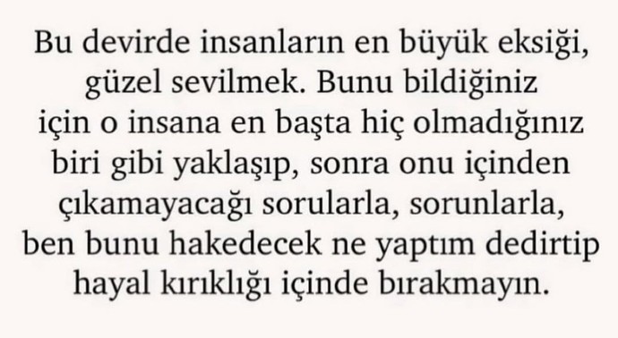 Aşkta hayal kirikligi yaşayan misiniz/ yaşatan misiniz?