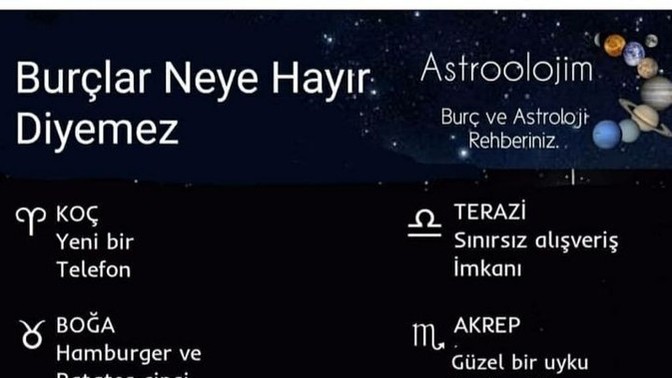 Burçlar neye hayır diyemez?