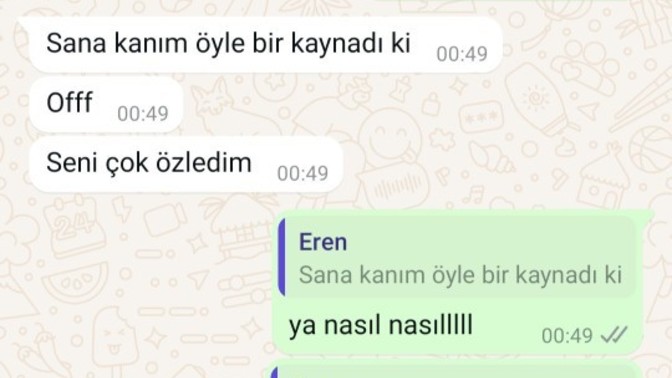2 haftaya yakın konuşuyoruz inanayım mı sldkdl?