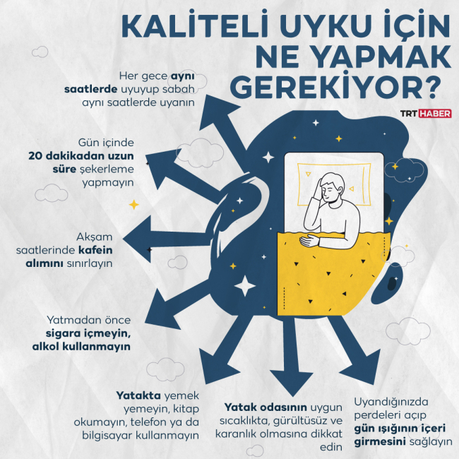 Kaliteli uyku için ne yapmak lazım?