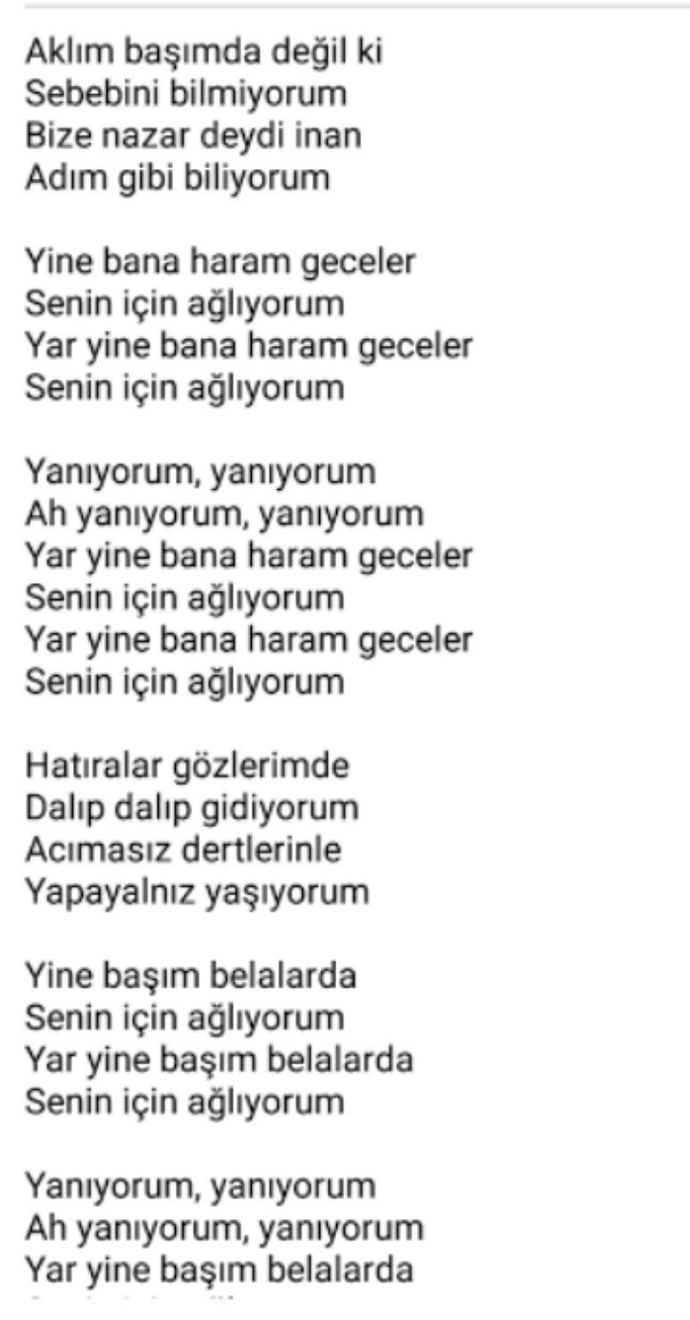 Şarkı sözü yazmak mı yoksa o şarkıyı yorumlamak mı daha önemlidir?