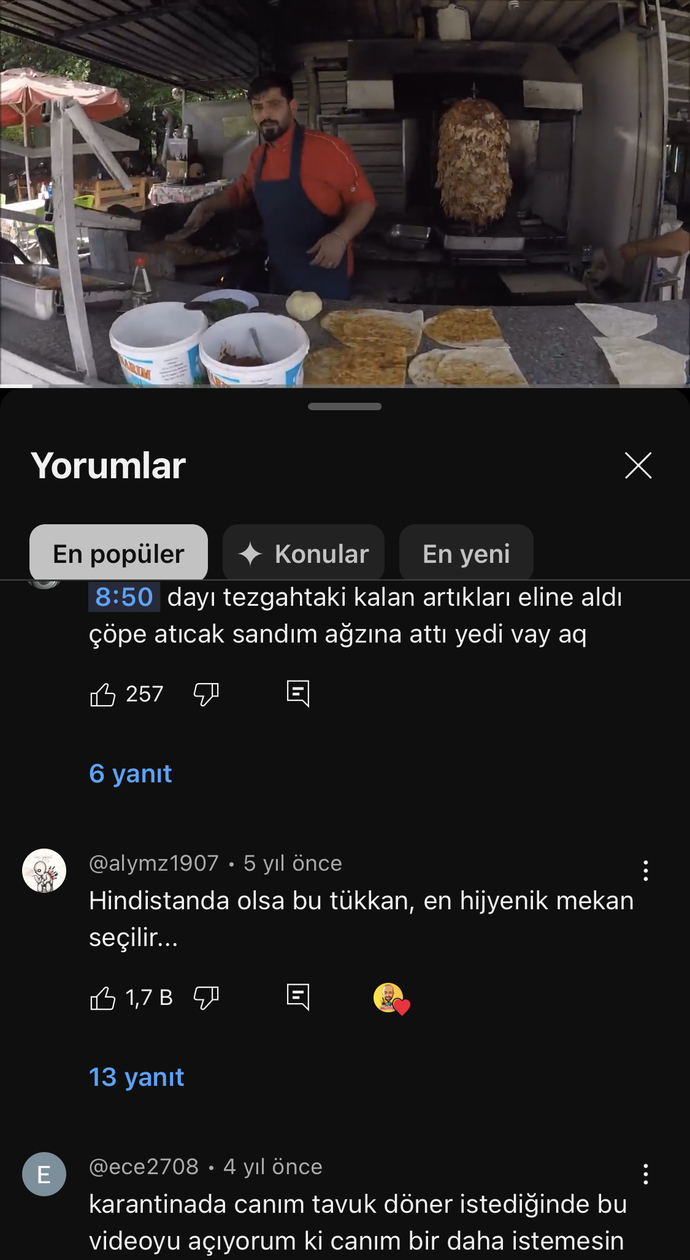 Dışardan yemek yiyebiliyor musunuz?