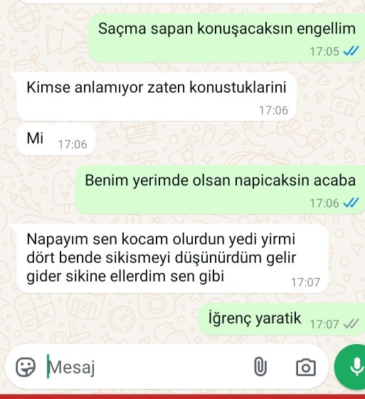 Eşim bana ne dedi?