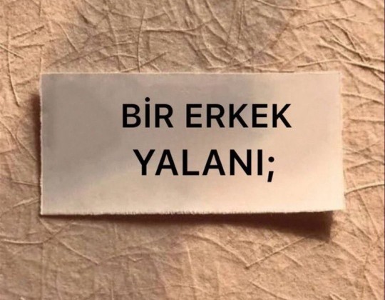 Bir erkek yalanı yazın?