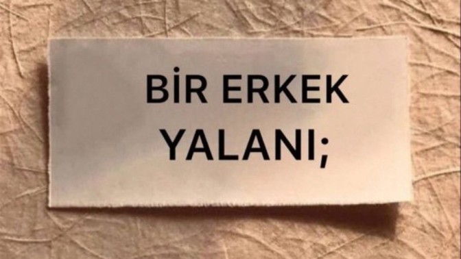 Bir erkek yalanı yazın?