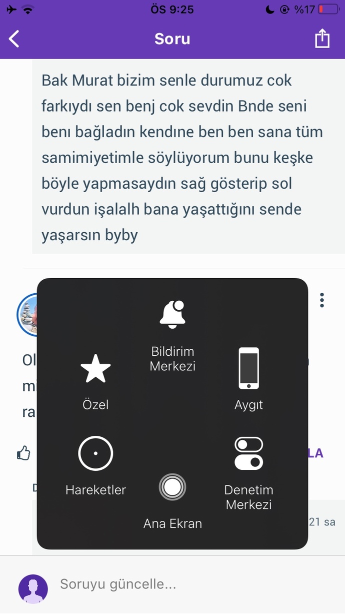 Bu mesaj da erkek ne hisseder?