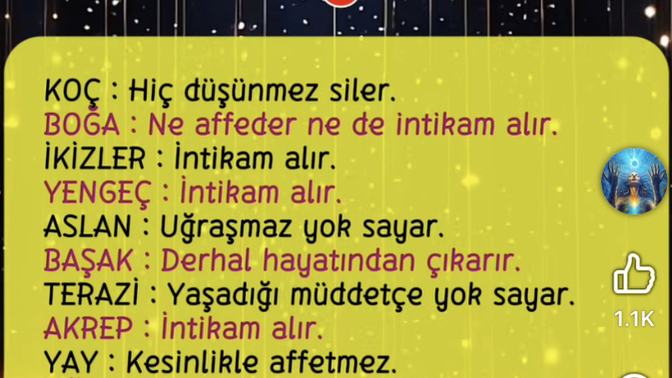Aldatılınca burçlar ne yapar?