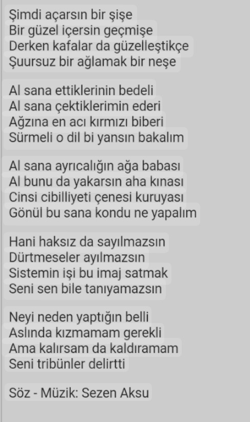 Müziği eşsiz kılan şarkıdaki sözler mi yoksa müzik aletlerinin verdiği sesler midir?