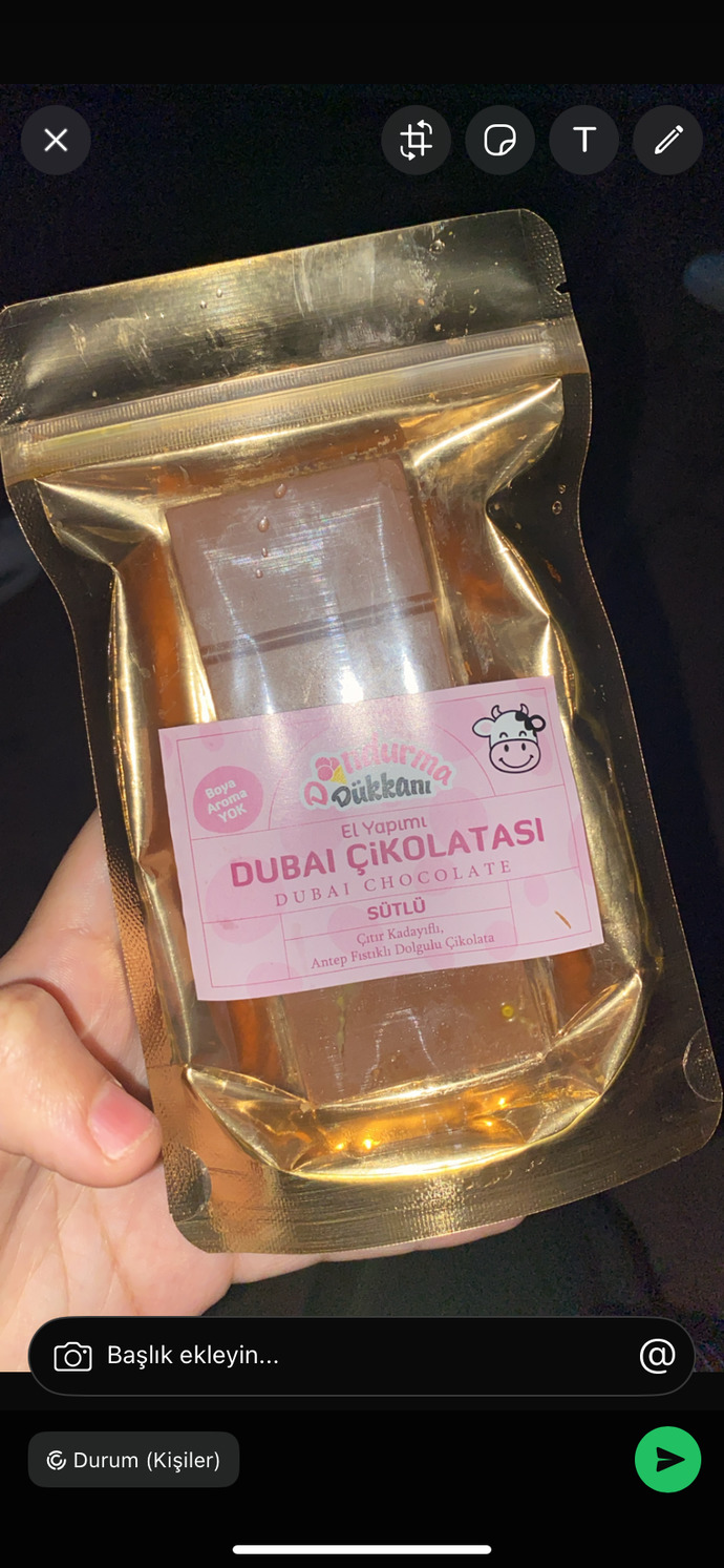 Dubai çikolatası denediniz mi?