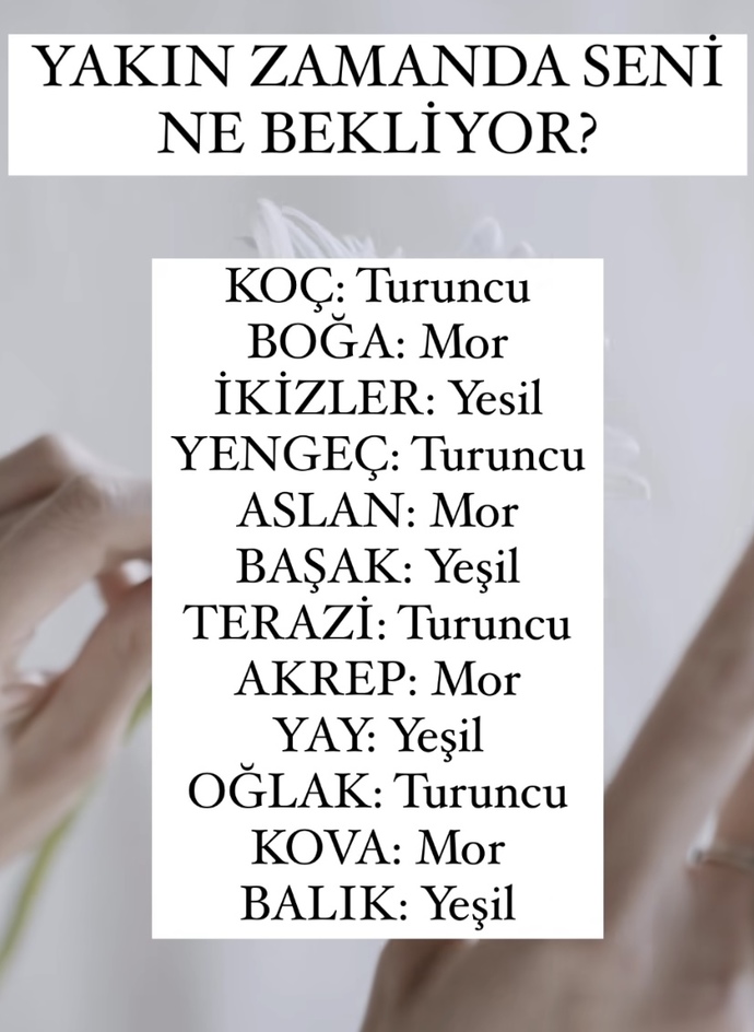 Rengini seçer misin?