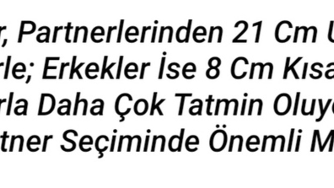 Bu gerçek mi boy önemli mi, benim için değil?