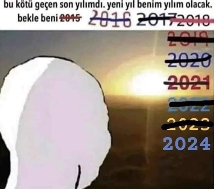 Yeni yıldan nasıl bir şey bekliyorsun?