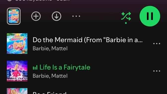 Favori çalma listenizde hangi şarkılar var?