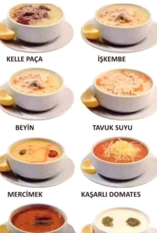 Hangi çorbayı seversiniz?