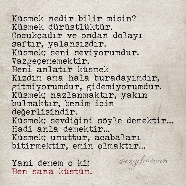 Sevdiğiniz birine küsebilir misiniz?