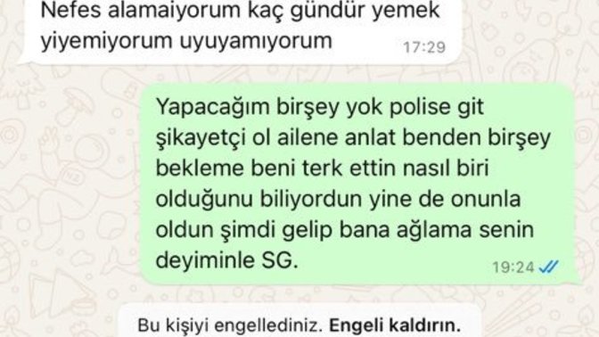 Eski sevgiliniz sizi terketse ve bir süre sonra aşağıdaki mesajı size yazsa ne yapardınız?