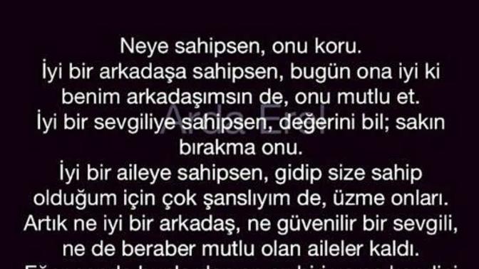 Sahip olduklarının değerini biliyor musun?