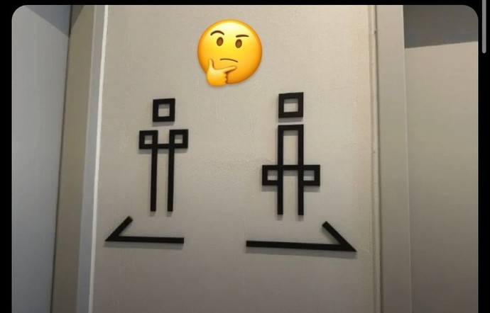 Bu wc işaretlerinden hangisi kadın hangisi erkek şimdi?