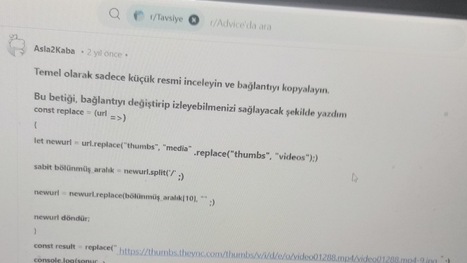 Kodlama bilenler 2 dk bakabilir mi?