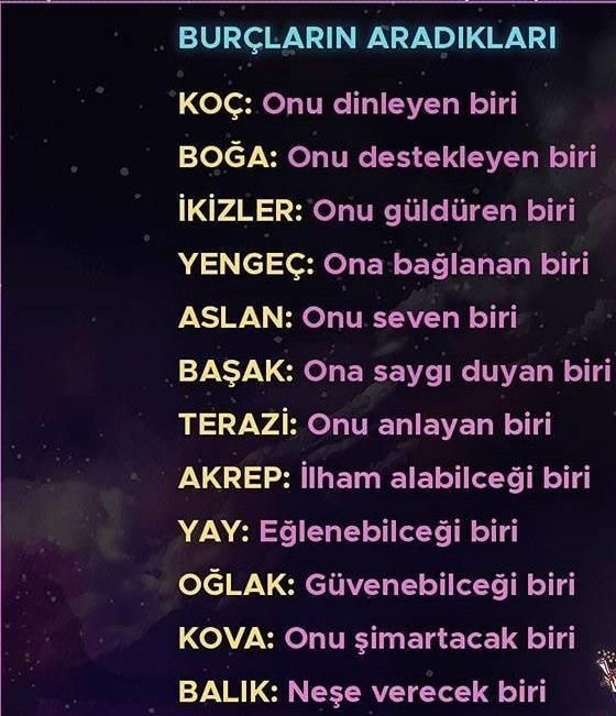 Burçların aradıkları sizce doğrumu?
