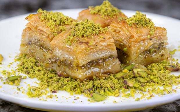 Geleneksel Irak Erbil Kürt Baklavası