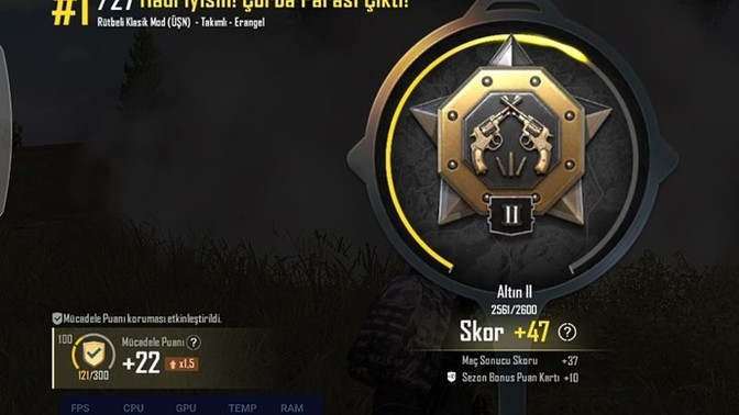 PUBG Mobile de en son ne zaman 1. Oldunuz kazandınız?