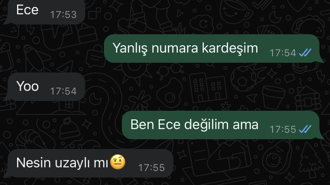 En son kime trip attınız?