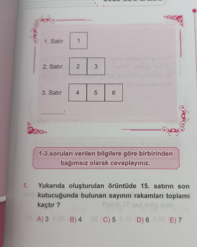 Örüntü sorusunu nasıl çözeriz?