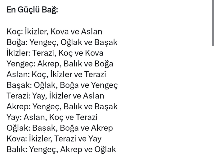 Hangi burçlarla aranızdaki bağ güçlüdür?