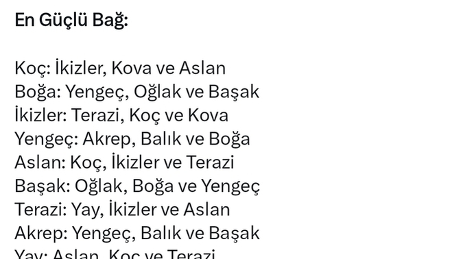 Hangi burçlarla aranızdaki bağ güçlüdür?
