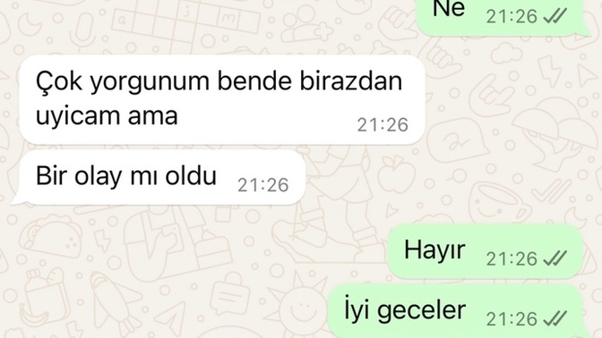 Sizce konuşmayı kesmekte haklı mıyım?