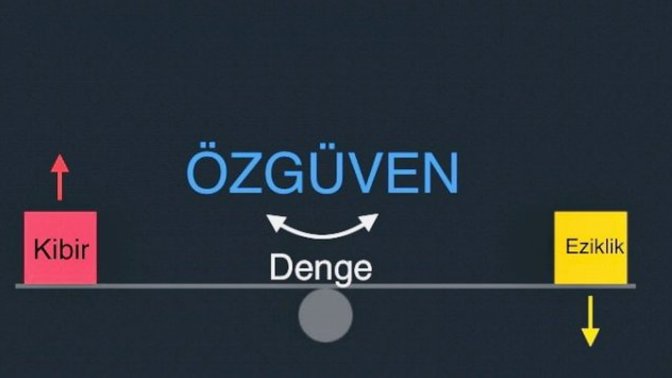 Kibir ile Özgüven'in ayrımını nasıl yaparsın?