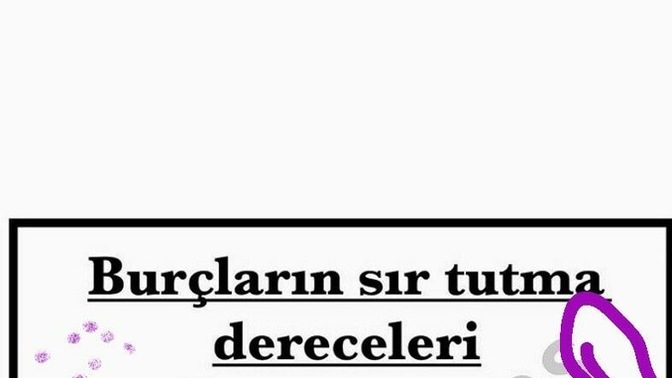 Burçların sır tutma yüzdesi kaçtır?