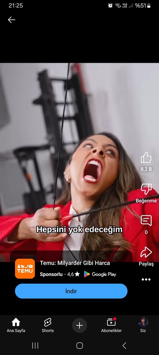 Reklamda oynayan kişiler için reklam seyreder misiniz?