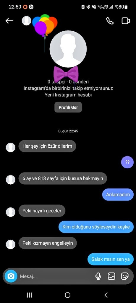 Hiç böyle bir mesaj alan oldu mu?