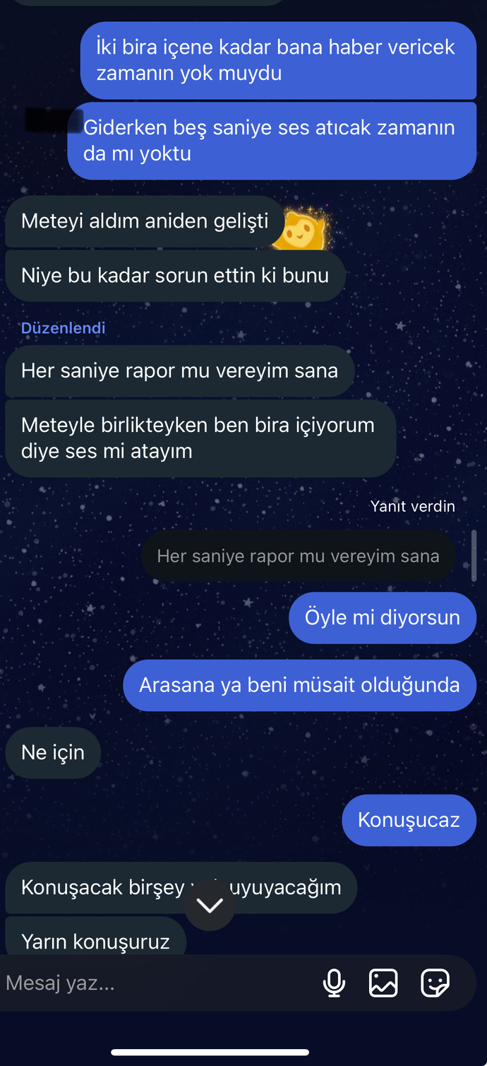 Sevgilim beni sinirden ağlattı?