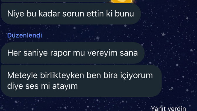 Sevgilim beni sinirden ağlattı?