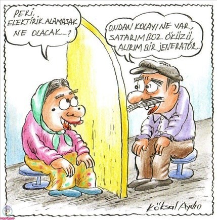 Jeneratöre parası yetemeyen amcanın yüz ifadesi.. 😃