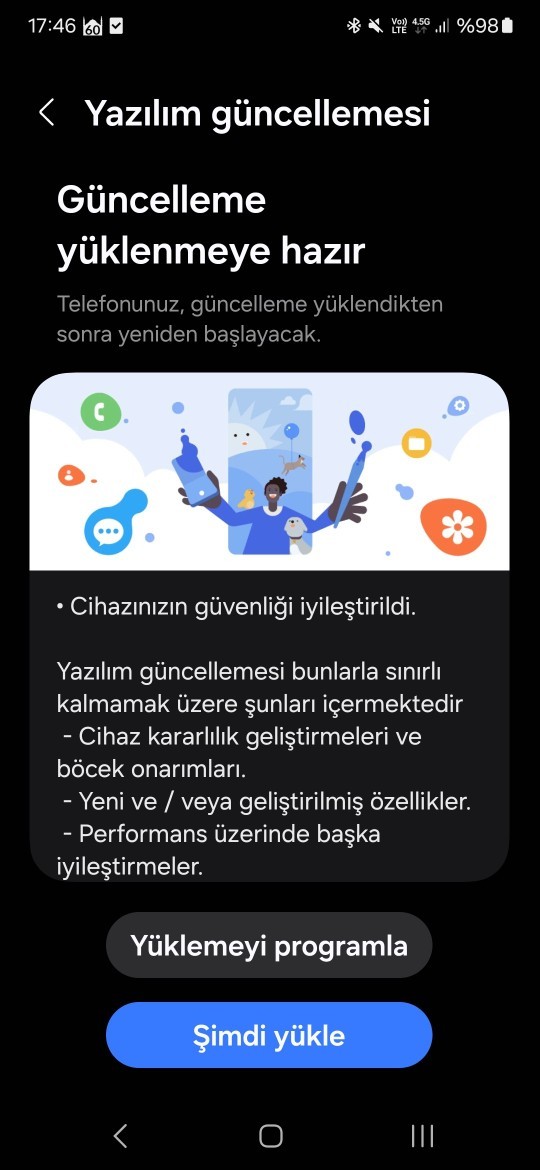 Telefonunuza en son ne zaman güncelleme geldi?