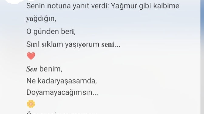 Size mesaj yazan birileri var mı?