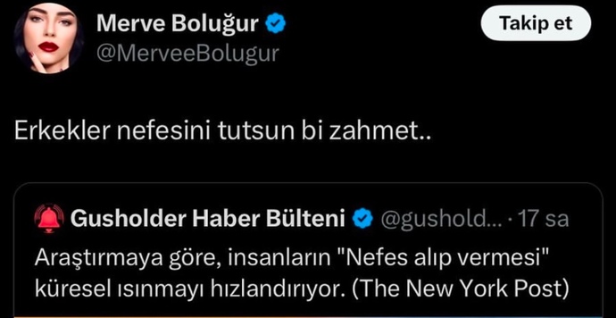 Küresel ısınmaya bi sebep yazın?