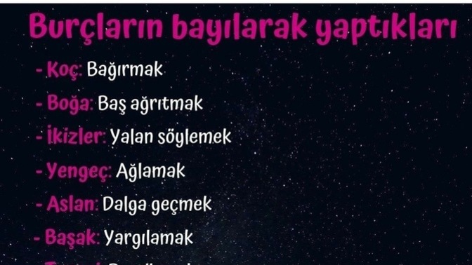 Burçların bayılarak yaptıkları nedir?