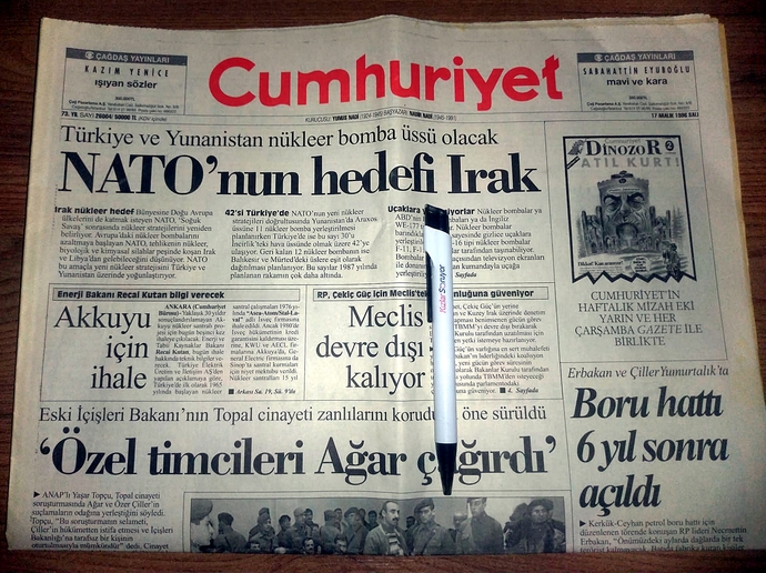 17 Aralık 1996 Cumhuriyet gazetesi