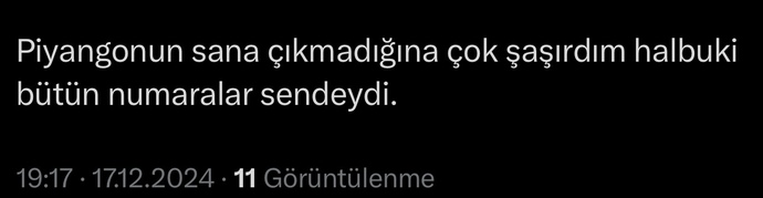 Niye böyle bir şey yazmış sizce?
