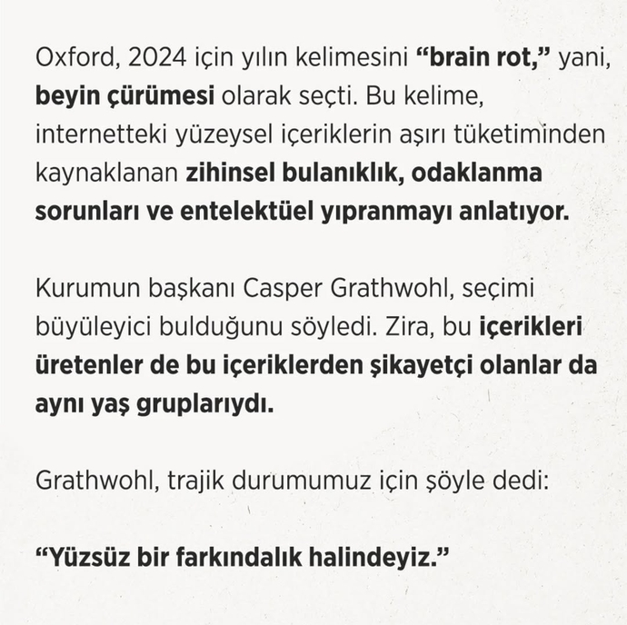 Senin için 2024 yılının kelimesi ne?