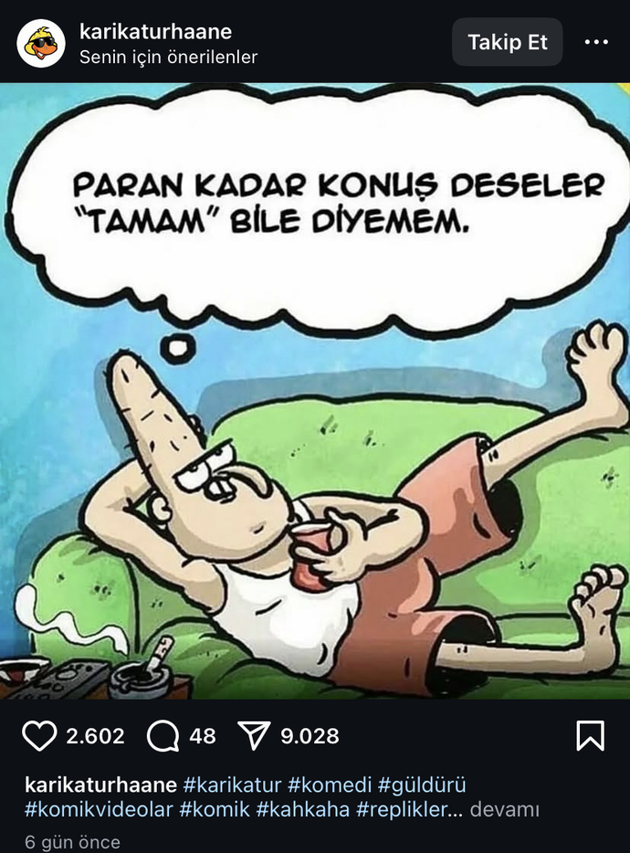 Paran kadar konuş deseler ne kadar konuşursunuz?