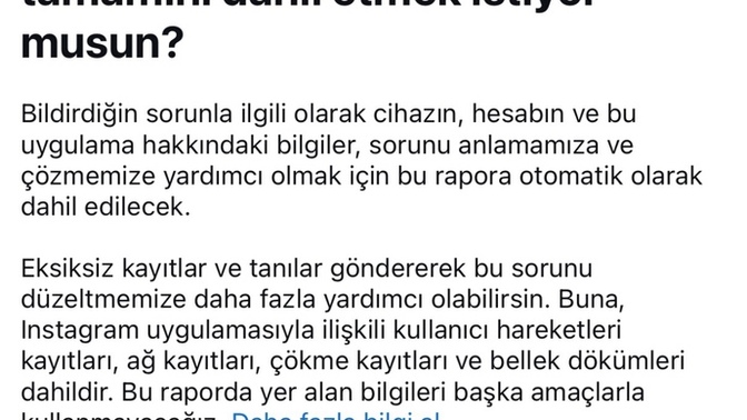 İnstagramda mesaj atamıyorum nedeni nedir?