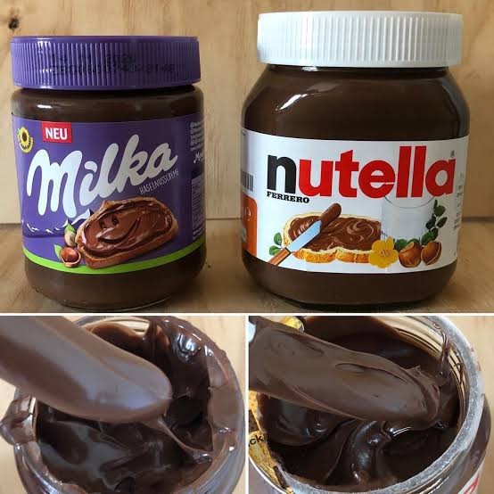 Sürülebilir çikolatalardan hangisi sizin tercihiniz 🤔 Milka mı Nutella mı?