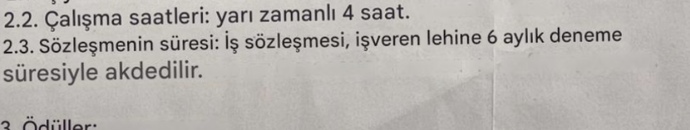 İşe başladım sözleşmede bu yazıyor anlamı ne?